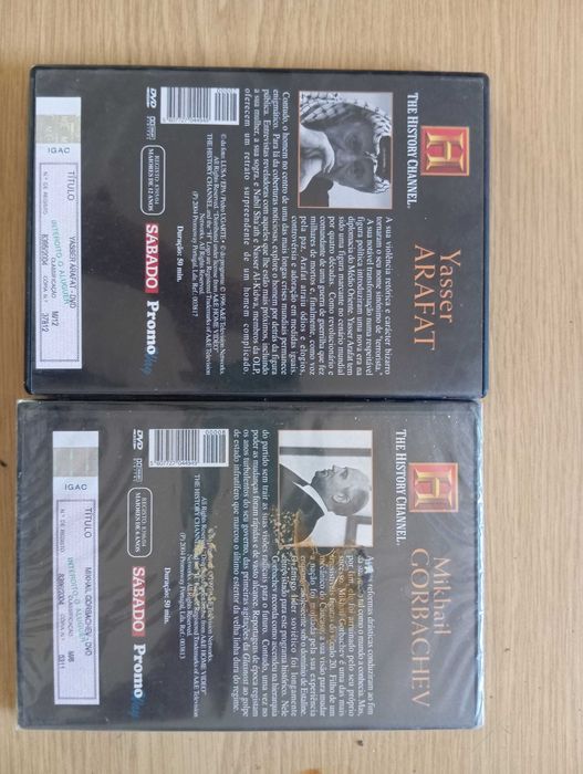 DVDs antigos sobre história