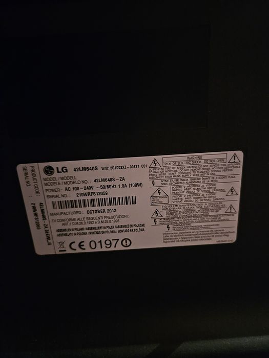 Telewizor LG 42LM640S