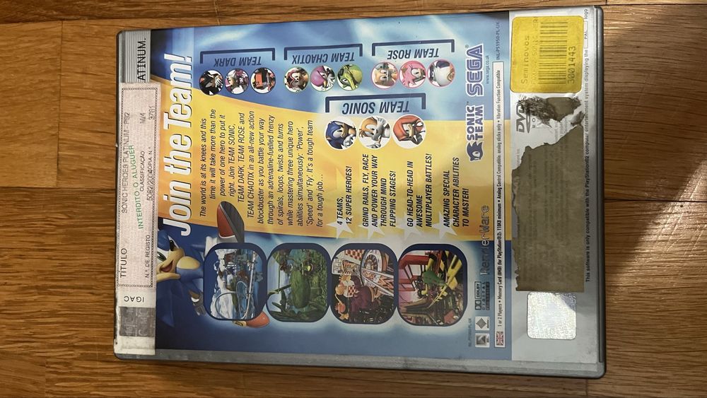 Sonic Heroes para PlayStation 2