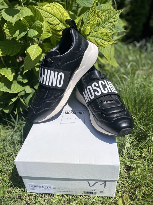 Moschino skórzane sneakersy, rozmiar 42 - stan idealny 42