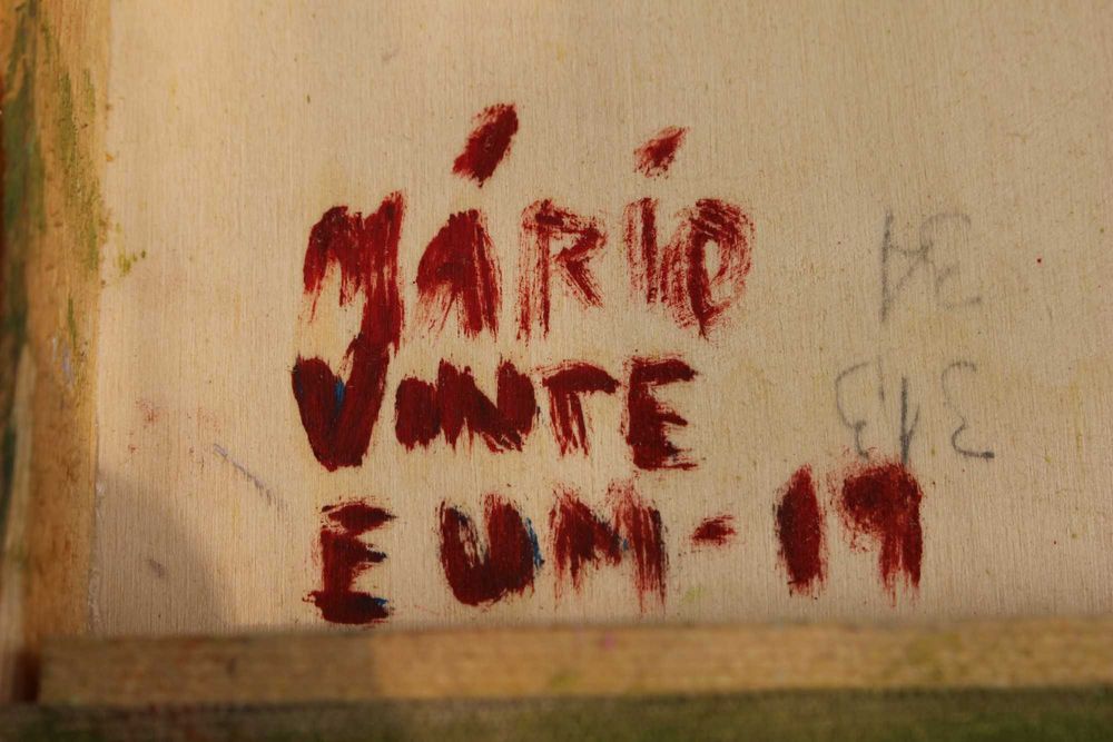 Pintura a óleo sobre tela . Pintor Mário Vinte e Um