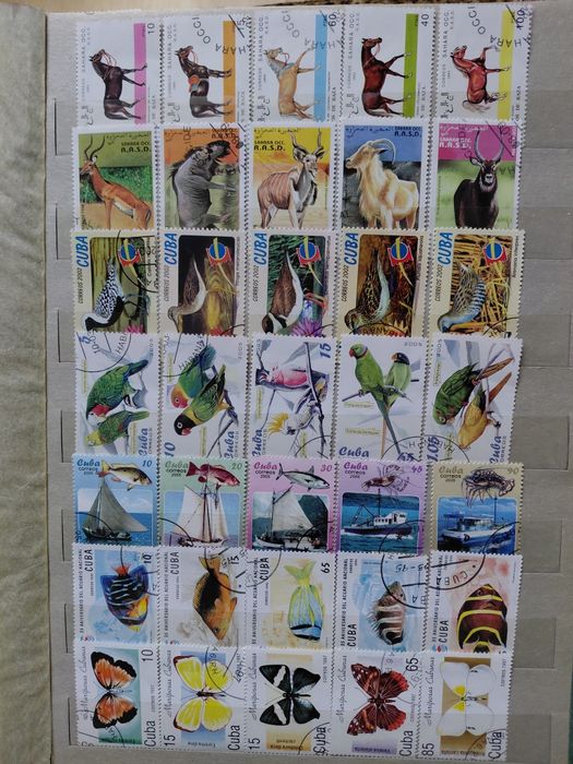 Марки поштові. Фауна. 60 серій,342 марки.