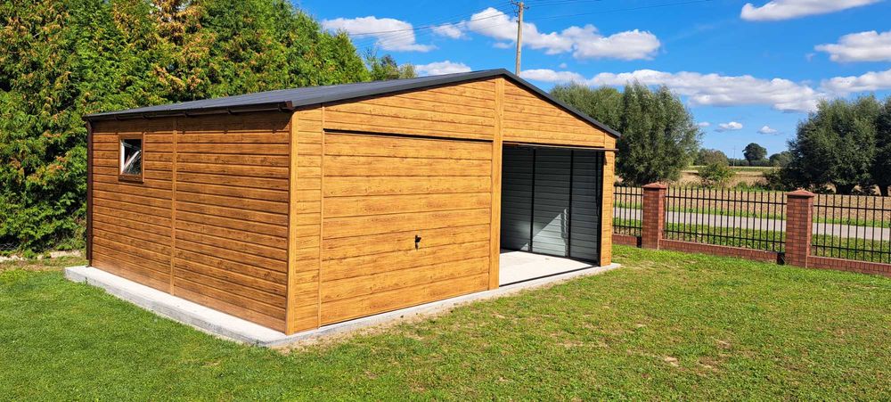 Garaż Blaszany ORZECH - Garaże Blaszane | Wiata | Schowek | - ESSTAL*