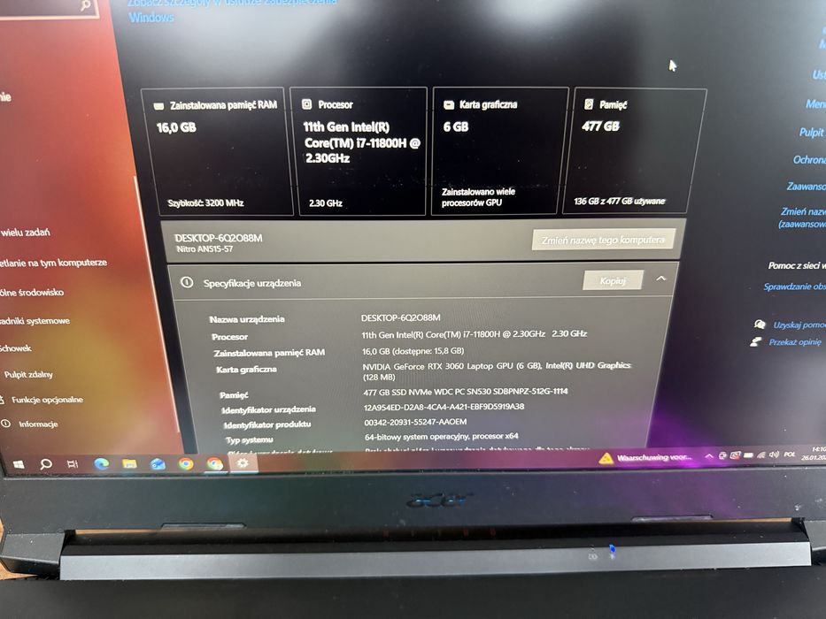 Acer nitro 5 laptop gaming