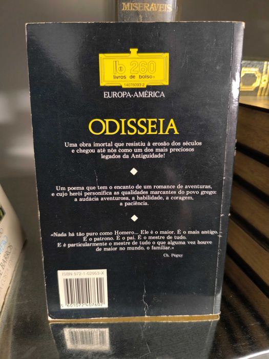 Livro “Odisseia” – Homero (Europa-América, edição anotada)