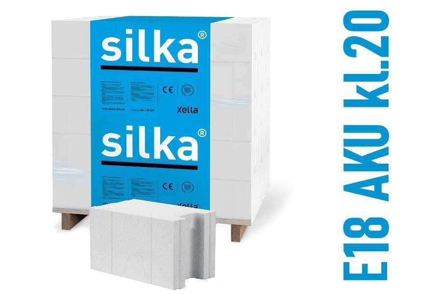 SILKA E18 Aku kl.20 BLOCZEK XELLA PROMOCJA 180x333x199 cegła pustak