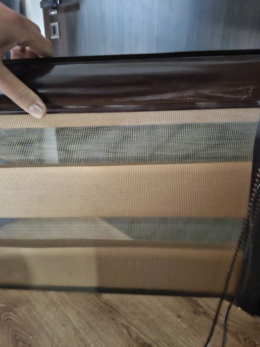 Rolety dzień noc 2 szt brąz w kasecie