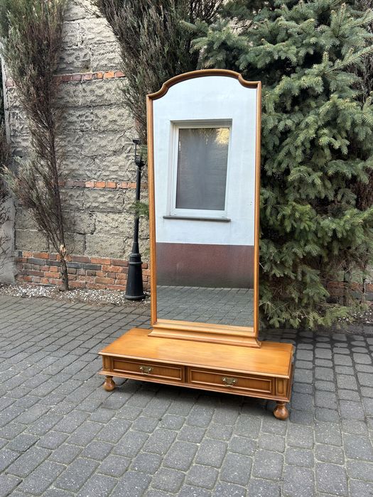 Stylowa Konsola Lustro Stojące Toaletka Komoda Lustro Na Stojaku