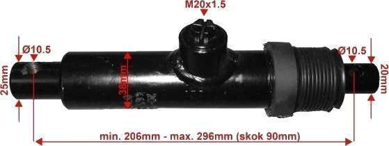 POLSKI Siłownik hydrauliczny ROZSIEWACZ nawozu BRZEG SMN 1,20/86 [2914