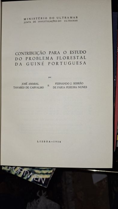 Estudos ensaios documentos Floresta fauna Guiné Bissau ultramar