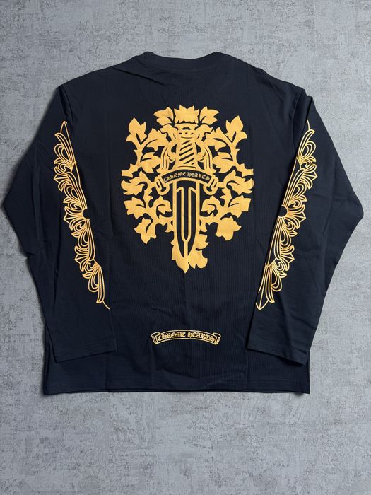 Лонгслів  хром хартс, Лонг chrome hearts кофта
