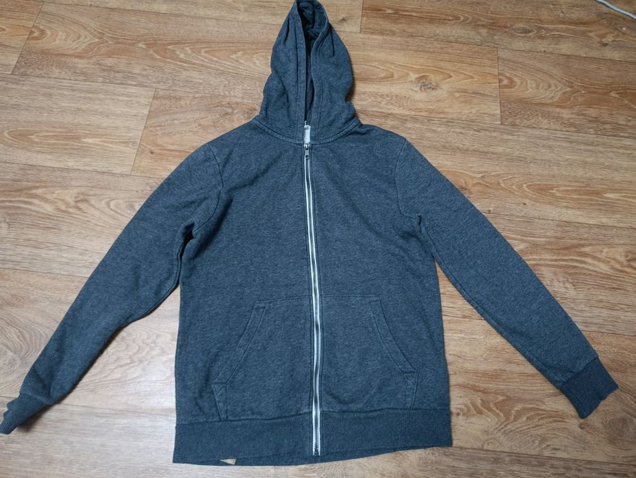 Зіп-худі H&M Basic (сірий меланж)