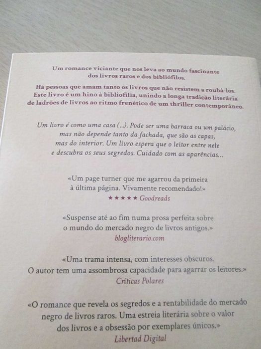 A Livreira e o Ladrão de Oliver Espinosa