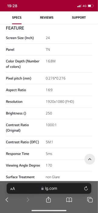 TV LG LED 24 polegadas, full HD