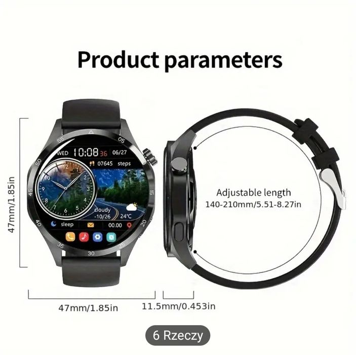 Smartwatch czarny  tylko wysyłka