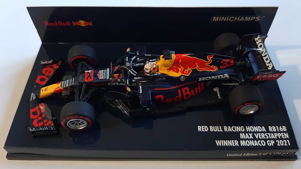 Max Verstappen F1 RB16B GP Mónaco 2021 Minichamps