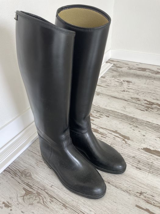 Botas equitação em pele