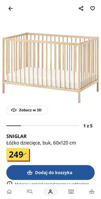 Łóżeczko niemowlęce