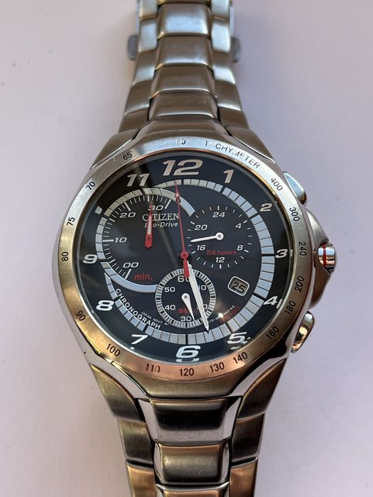 Citizen Eco-Drive Chronograph – napęd solarny, Japan