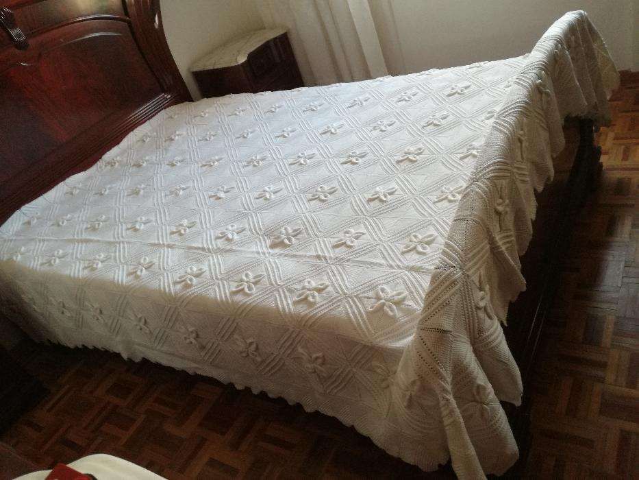 Colcha em Crochet para Cama de Casal
