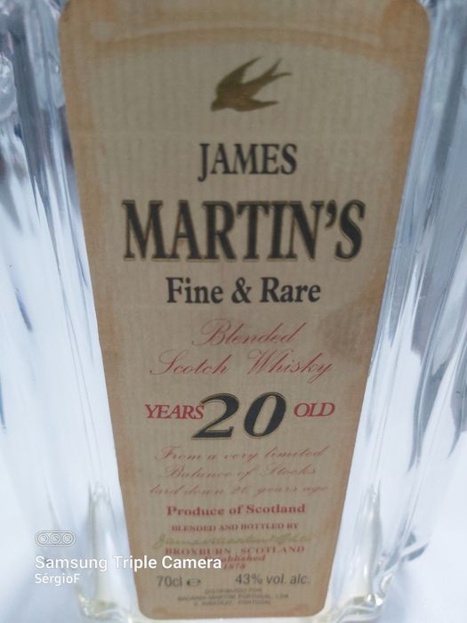 Garrafa James Martin's 20 anos