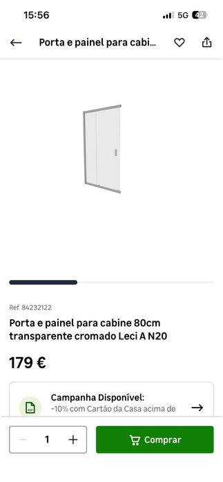 Cabine Duche Nova 1x80