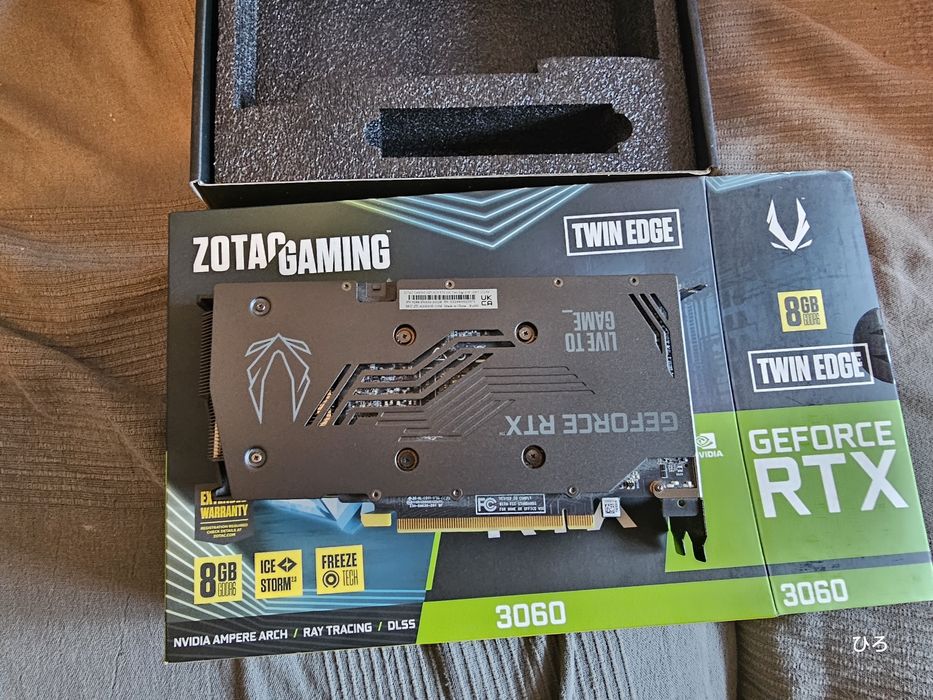 Zotac Nvidia RTX 3060 8GB Twin Edge with warranty64584392061570121
