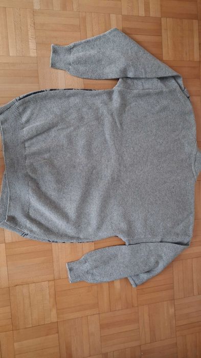 Sweter męski rozpinany wełniany
