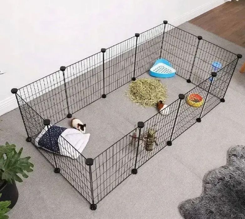 Металевий манеж для тварин клітка 143 x 73 x 46 см