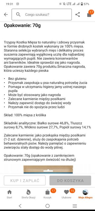 Perro królik z marchewką 4x800g + smaki trzypsy gratis