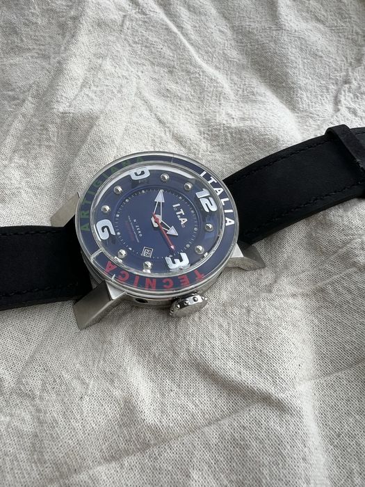 Włoski Unikat! Automatyczny zegarek I.T.A. N. Zero 45mm (+ 2 paski)