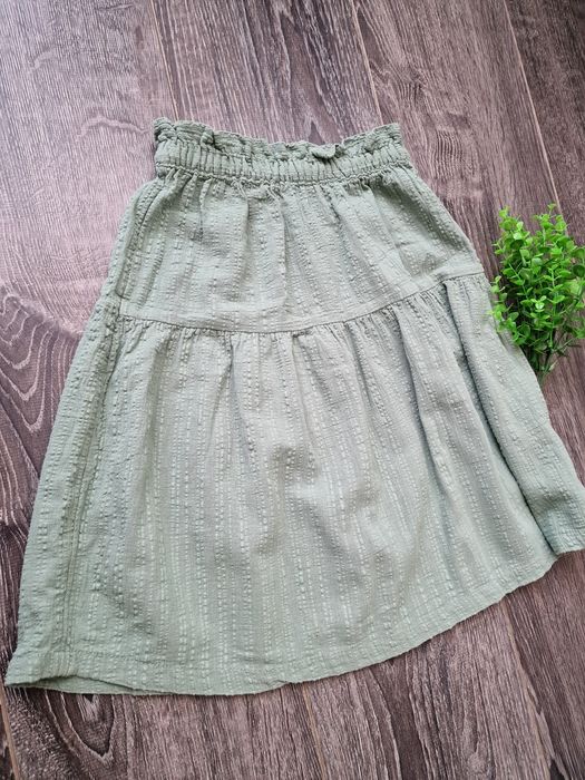 H&M bawełniana dłuższa spódniczka letnia