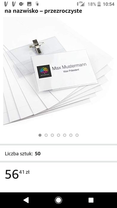 Identyfikatory imienne 100szt. OFFICETREE