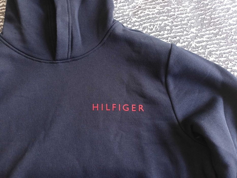 Granatowa bluza Tommy Hilfiger Pop Color Hoodie rozmiar M