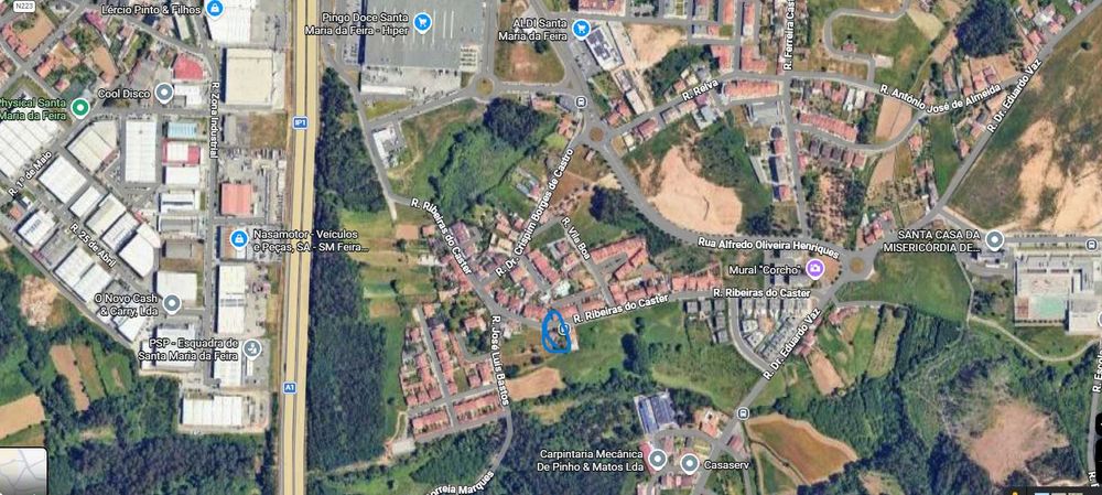 moradia individual usada + TERRENO , perto do pingo doce- Santa maria da Feira