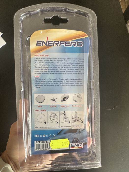 Kit reparação para vidro