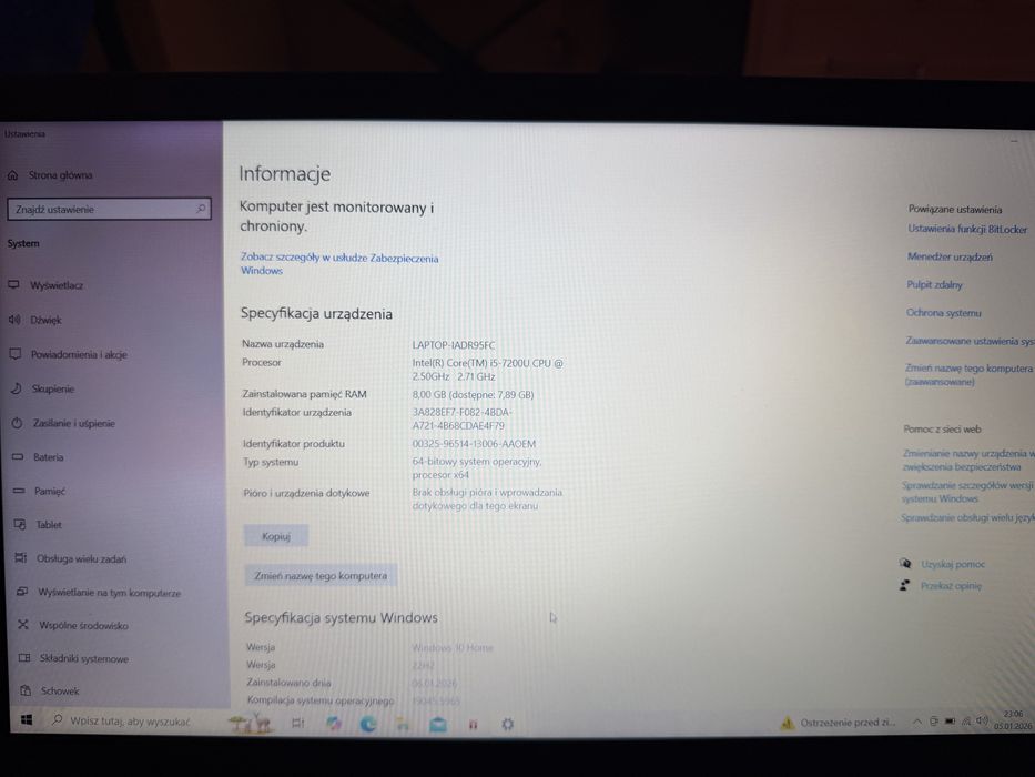 Laptop ASUS vivobook A510U