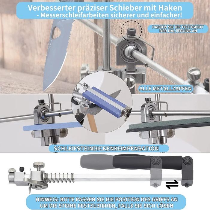 RUIXIN PRO   RX-009 profesjonalny system ostrzenia noży, obracany o 360
