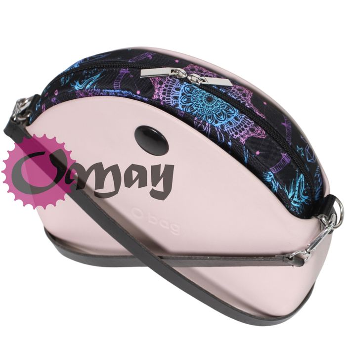 Czarny organizer do OBAG MOON LIGHT łapacze kolorowe 2 kieszenie OMAY