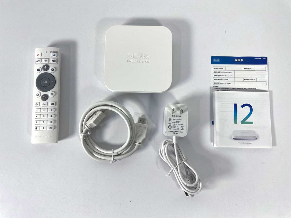 UNBLOCK TECH Ubox12 Pro ТВ бокс приставка Android 12, H618 процесор, 4ГБ RAM + 64ГБ ROM