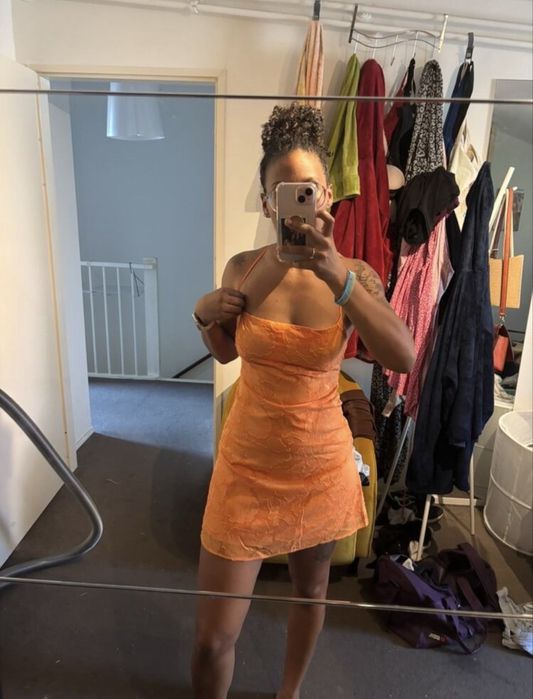 Літній сарафан помаранчевий