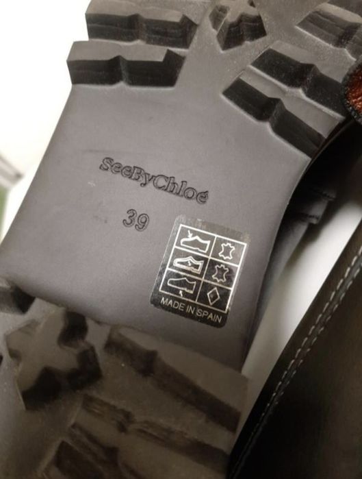 Chloe кожаные туфли лоферы новые