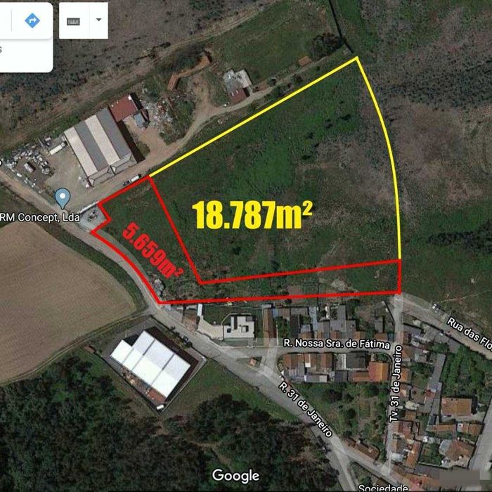 Terreno 18.737 m² S. Romão Coronado TROFA (variante N14)