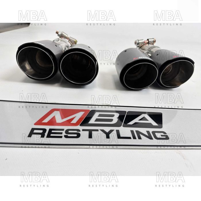 Выхлоп на BMW G30 M Akrapovic карбон скошенный