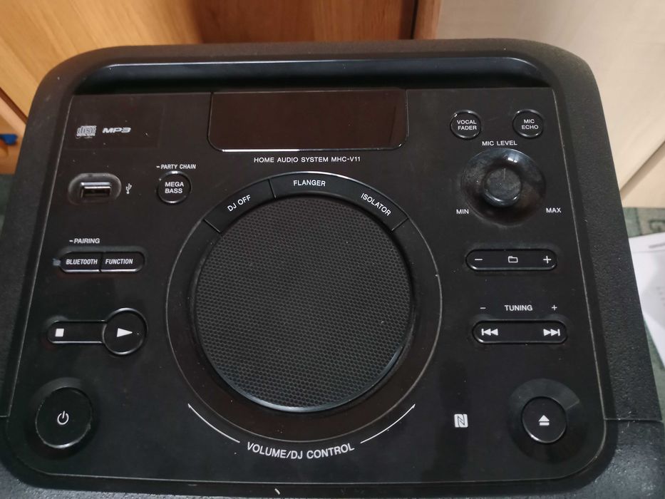 Sony MHC-V11 system audio Bluetooth CD USB karaoke Mega Bass + pilot i kable