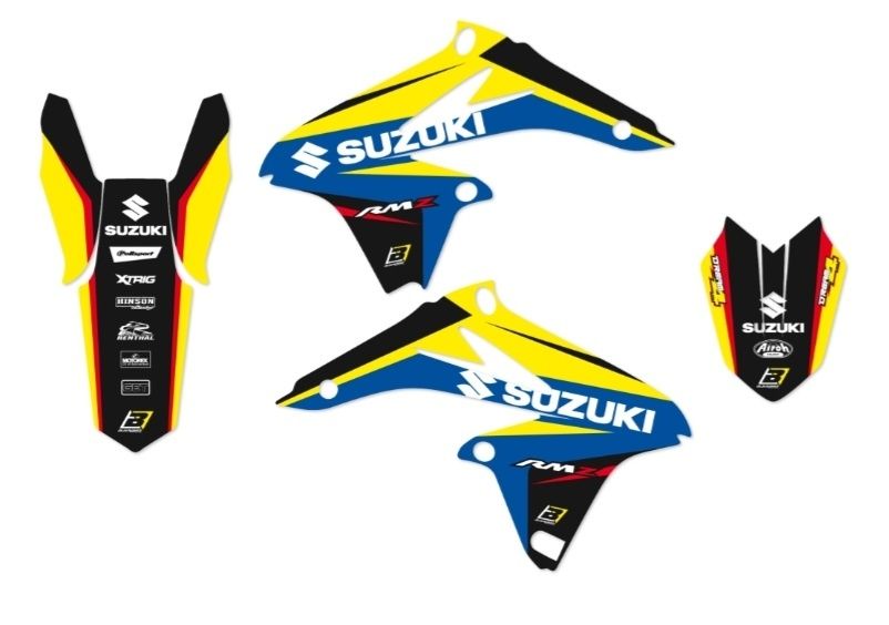 Okleina Komplet naklejek oklein Suzuki RMZ 250 rok 10-18 Nowa
