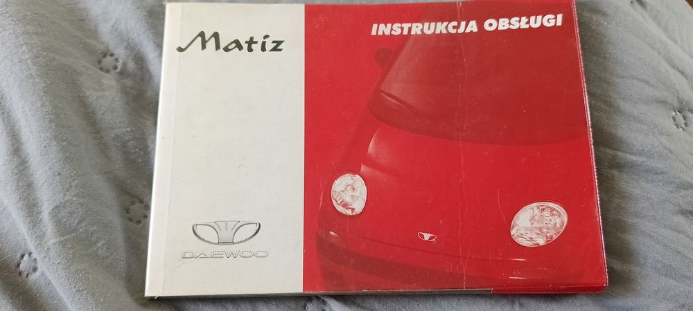 Instrukcja obsługi Daewoo Matiz jak nowa .