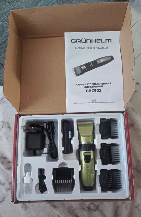 Машинка акумуляторна для стрижки Grunhelm GHC902