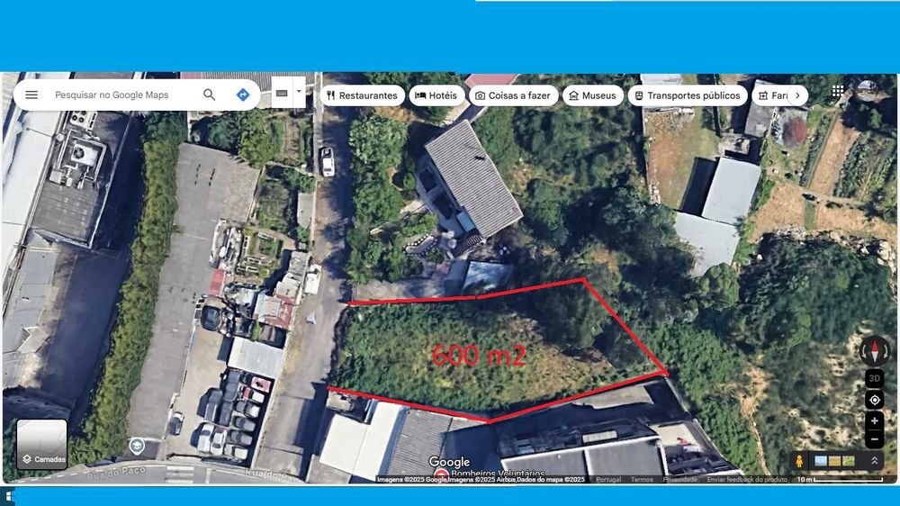 Terreno com 600m2, Águas Santas