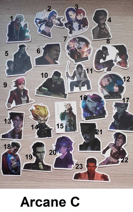 Stickers Arcane Jinx  e mais